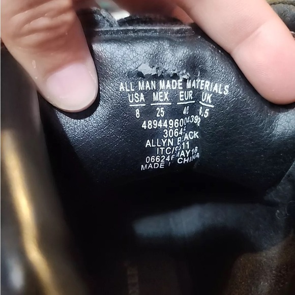 Joe Boxer Black Block Heel Ankle Boots Vintage - 8 - Picture 10 of 14